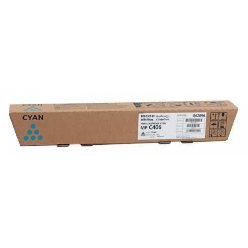 Ricoh MP-C 306 Orjinal Mavi Toner (842096) Ricoh MP-C 306 Orjinal Mavi Toner (842096)