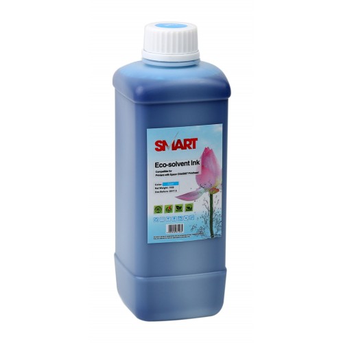 Epson DX-4-5-6-7 Kafa Uyumlu Smart Muadil Eco-Solvent Mavi Mürekkep (1 Litre)