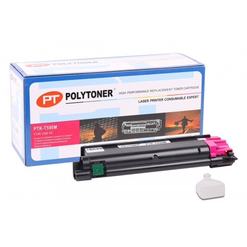 Kyocera Mita TK-590 Polytoner Muadil Kırmızı Toner
