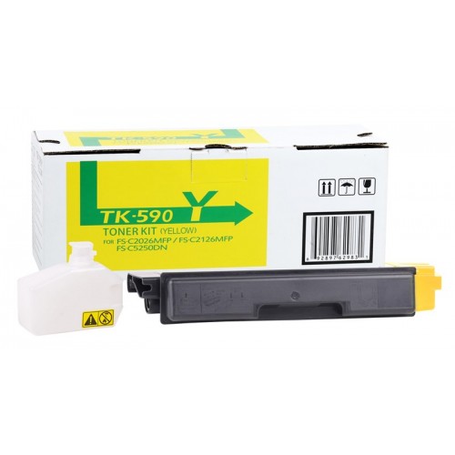Kyocera Mita TK-590 Muadil Sarı Toner 