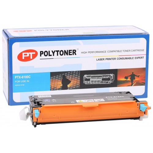 Xerox 6180CX Polytoner Muadil Mavi Toner (113R00723) (6K.)