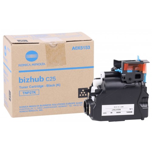 Konica Minolta TNP-27K Orjinal Siyah Toner (A0X5153) Konica Minolta TNP-27K Orjinal Siyah Toner (A0X5153)