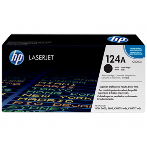 HP Q6000A (124A) Orjinal Siyah Toner HP Q6000A (124A) Orjinal Siyah Toner