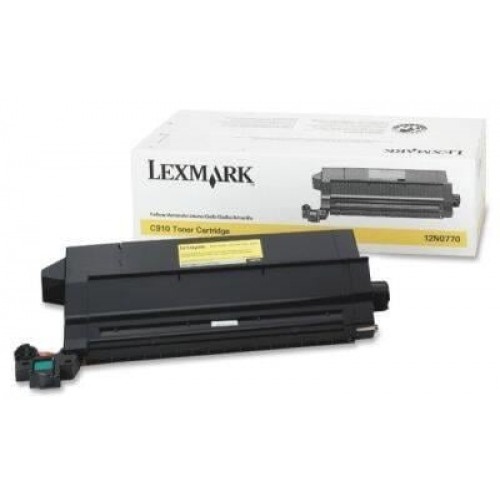 Lexmark C910 Orjinal Sarı Toner C912-X912B (12N0770) (14k)