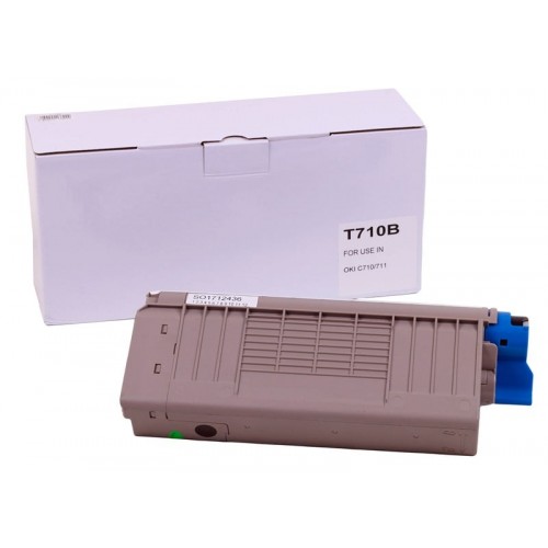 Oki C710B Muadil Siyah Toner (11000 Sayfa)