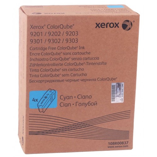 Xerox ColorQube 9301-9302-9303 Orjinal Cyan Toner (4'lü Paket) (108R00837)